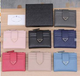 Femmes porte-clés porte-cartes pour hommes porte-monnaie fermeture lisse en cuir portefeuille de créateur sac à main fentes de mode pochette de titulaire de carte de luxe