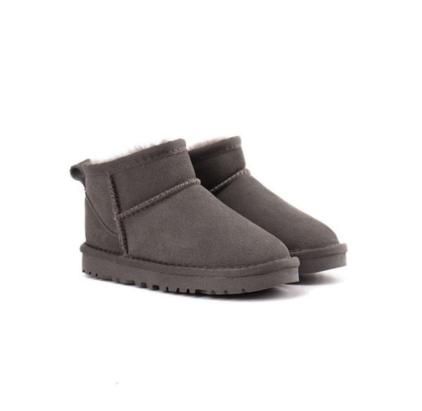 Bottes de neige pour femmes et enfants, chaussures en cuir avec nœud papillon bizarre, chaussures plates à la mode, 100