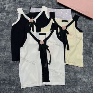 Vrouwen gebreide mouwloze tanktop slim fit vest lint ontwerper zomer sexy korte tops