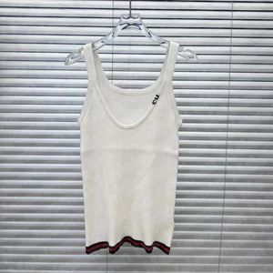 Vrouwen Gebreid T-shirt Sexy Crop Top Sport Knits Vest Brief Jacquard Luxe Tops Ademend T-shirt voor Vrouw