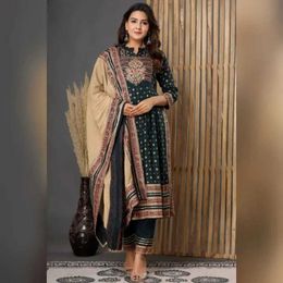 Femmes kurta palazzo dupatta mariage salwar kameez belle kurti pent 240418