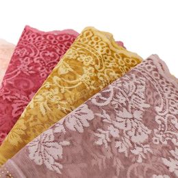 Vrouwen Kant Floral Hijab Sjaal Effen Maxi Diamond Wraps Bandhnu Katoenen Sjaals Moslim Mode Hoofdband Wraps islamitische Sjaals