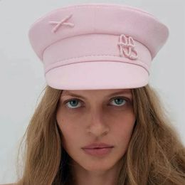 Mujeres señoras diseño de lujo marca octogonal gorra letra militar rosa caqui sboy sombrero otoño invierno panadero niño diseñador 240202
