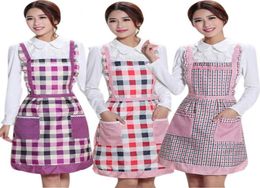 Femme Lady Kitchen tablier Robe Restaurage Home Kitchen For Pocket Cooking Funny Cotton tablier Bib Dining Room Barbecue 5162679