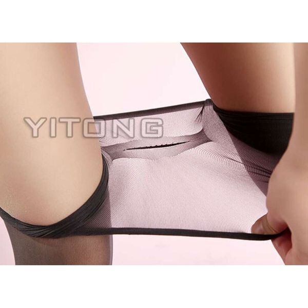 Femmes Lady Sexy 5D sans couture extrêmement mince sous-vêtements transparent sous-vêtements Lingerie Stealsh Pantyhose Stocks