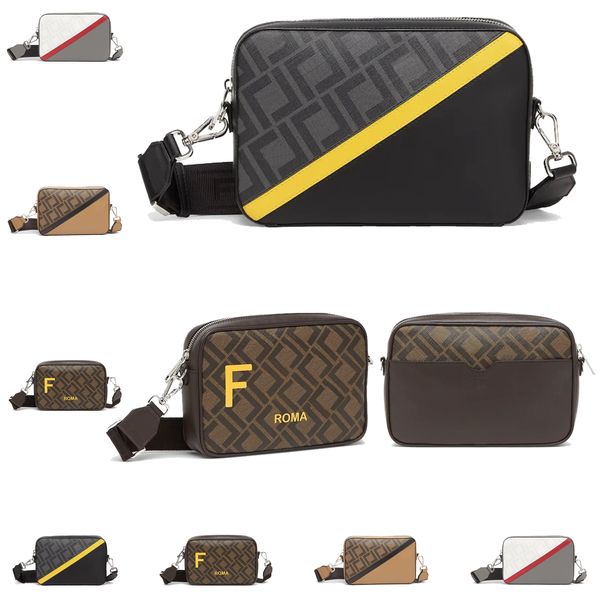 Women Lage Square Camera Lady para hombre Billetera Diseñador Diseñador Hommesco Stripe Messenger Messenger Crossbody Bags Classic Blafling embrague