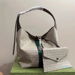 Bolso de compras de gran capacidad para mujer Bolsas de asas Bolso de diseñador Monedero Clásico Impresión de letras Accesorios de hardware plateados Correas de hombro de alta calidad