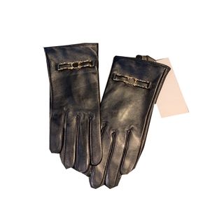 Vrouwen Lederen Vijf Vingers Handschoenen Winter Korte Fleece Handschoen Verwarmende Verdikte Handschoen Trendy Stijlvolle Beschermende Handschoenen Geschenken