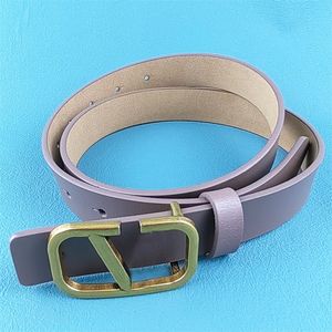 Vrouwen lederen riem populaire dunne riem man mode pakken decoratieve brede 2.5 cm ceinture party vergulde v gesp heren riemen meerdere kleuren PJ016 C23