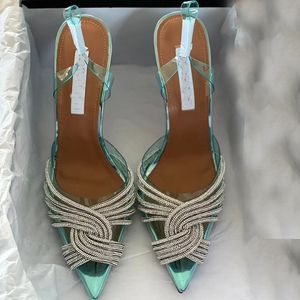 Dames lederen pumps sandalen nieuw seizoen voor altijd pompen suède puntige teen uitgesneden detail hoog stiletto mode hiel feestschoenen met doos no361