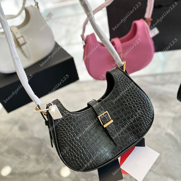 Bolsos de hombro de cuero para mujer Bolso de mano de diseñador de moda 3 colores Bolsos de lujo Carteras Monedero Paquete de axilas Hombros Bolso de diseñadores