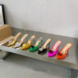 Stilettos de cuero para mujeres zapatos de vestir de diseño de lujo zapatos de vestir de color sólido