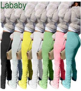 Femmes Leggings Designer Flare High TAILLE PANTÉ EMPANT HIP HOP Pantalons sexy plie Party Street Botts Bottoms Pantalon Sports 8 Colours3127968