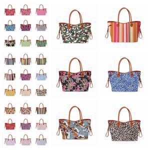 Dames Leopard Handtas Printing Plaid Weekendzakken Grote Capaciteit Travel Tote met PU-handgreep Sport Yoga Buttes Storage Maternity Bags RRA2653