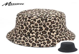 Femmes Leopard Print Bucket confortable Breathe pliable hommes plage plate plateau de pêche de pêche de haute qualité Panama Hat Street16756728