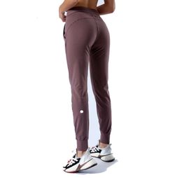 Mujeres LL Yoga noveno pantalones Push Fitness Leggings suave cintura alta elevación de cadera elástico Casual jogging 7 colores L688