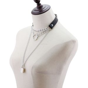 Vrouwen vergrendel kraag ketting o ring choker ketting voor vrouw mode sieraden hangers straatstijl wil en sandy