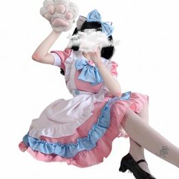 Femmes Lolita Dr Maid Dr Jupe mignonne Big Bow Fille Dr Cosplay Costumes Garçons Vêtements Costume de fête Dames Chat Patte J8EM #