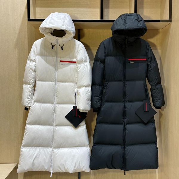 Mujeres Long Down Parkas Chaqueta Diseñador Downs Señoras Súper Gruesas Con Capucha Abrigos Abrigos Algodón Mantener Caliente Tops Ropa de Calidad tamaño SML