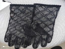 Femmes longues dentelle mariée gants de mariée accessoires de mariage gants pour mariées marque designre cinq poignet sans doigts Leng no box3821851