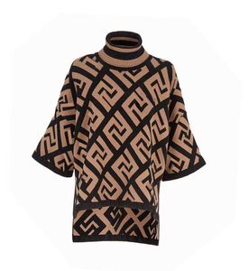 Mujeres suéter largo de lujo clásico color puro patrón geométrico tops de punto otoño invierno diseñador jumper mujeres suéter para mujer tamaño S-XL