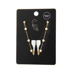 Vrouwen Lange Tassel Star Stud Earring Earbuds bewaker oorbel cadeau voor liefde vriendin mode sieraden