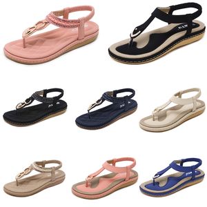 Femmes Low 2024 Chaussures d'été Sandales talons Mesh Surface Leisure Mom Noir Blanc Large taille 35-42 J53-1 Gai 591 522