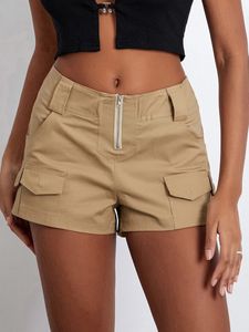 Femmes Low Rise Shorts Summer Vintage Pantalons courts pour le streetwear 240409