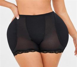 Femmes Low Raist Underwear Sponge Pads Corps Shapers Hips Up Up Belly Slim Fake Ass Pantal