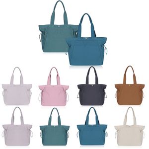 Grote capaciteit Lu zijde cinch schoudergordeltas heren hobo nylon onderarm reistas designer tas voor vrouw koppeling winkelen luxe crossbody zomer strand handtassen