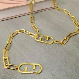 Cinturón de cadena de lujo para mujer Cinturones para hombre Pretina para mujer Cadenas de diseñador Cinturones Letras Cinturón con hebilla Cinturón Cintura Oro F Pretina con personalidad