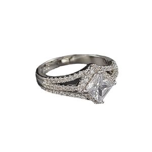 Vrouwen Luxe designer ring 3A moissanite Diamanten Ringen Sieraden PT950 plated vriendin Geschenken Engagement Wedding ring 1886