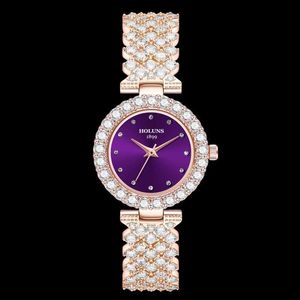 Vrouwen luxe diamant horloges van hoogwaardige kwarts waterdichte horloge roestvrijstalen modehorloge