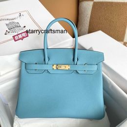 Femme Luxury Handbag L Consultez le service client avant de tirer en différentes couleurs à la main avec le cuir togo d'origine 25/30/35