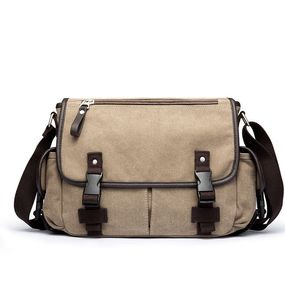 Dames Luxurys Business Messenger Bags voor Mannen Schouder Canvas Crossbody Pack Retro Duffel Handtassen Casual Office Reistas