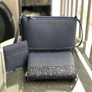 Vrouwen luxe ontwerpers tassen handtassen hobo casual tote portemonnee glitter mini crossbody portemonnee kaarthouder sets kruislichaam schouder ba318o