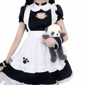 Femmes Maid Cosplay Dr Noir Blanc Apr Lolita Dres Hommes Café Animati Show Vêtements Japonais Anime Roleplay Costume r0Nu #