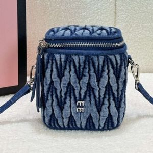 Dames make -uptas klassieke denim doos tas diamant plaid gouden hardware metallic clasp luxe tote matelasse ketting crossbody tas kan drukken op kleine gouden balontwerper