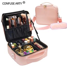 Make-up voor dames met grote capaciteit Cosmetische tas Schoonheidssalon Tatoeages Nail Art Tool Bin Case 240104