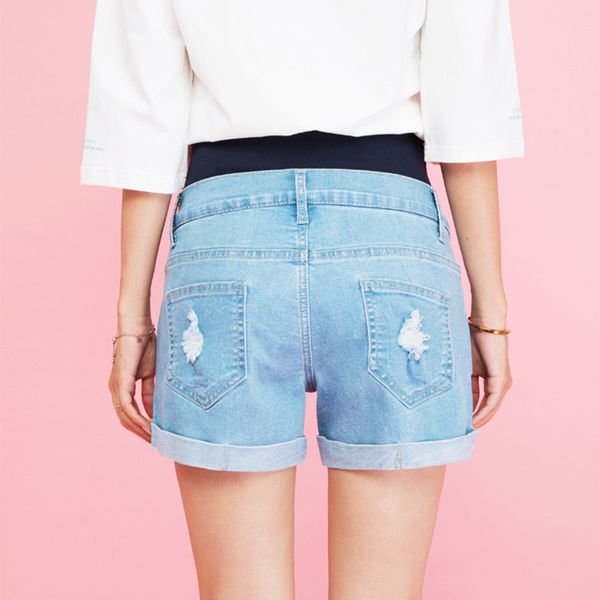 Femmes Vêtements de maternité Shorts denim Vêtements d'été porteurs vêtements de grossesse Vêtements de maternité Mother Kids