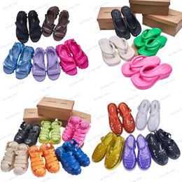 Mujeres Sandalias Melissa Botthom espesas Sliping Sliping Summer PVC Clear Flip Flip Flip Sandalia Romana T.