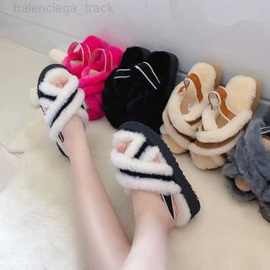 Vrouwen Mannen 35-44 Puffer Fluffy Fluff Slippers Platform Bont Glijbaan Sandaal Australische Australië Designer Slipper Harige Glijbaan Pantoufles Luxe