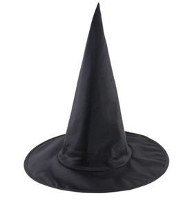 Femmes Hommes Black Witch Hat pour Halloween Costume Accessoire COOL ADULT ADULT HATS COSTUME FAIT