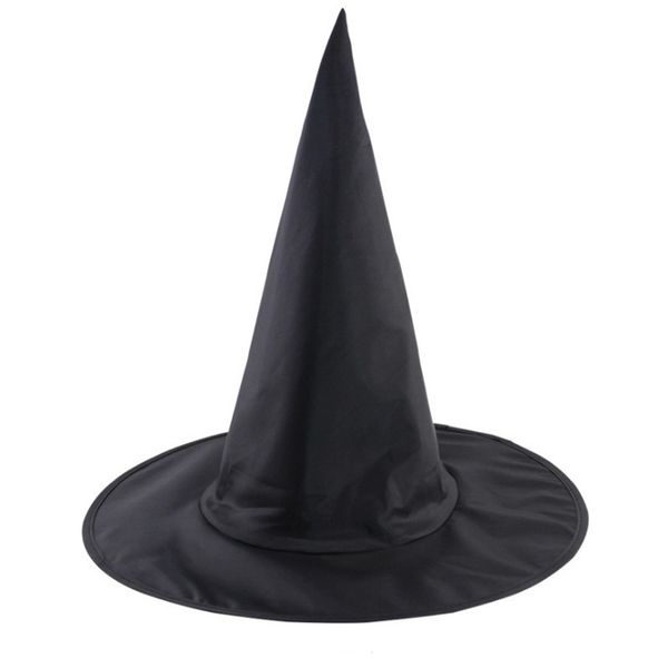 Sombrero de bruja negro para hombre y mujer, accesorio para disfraz de Halloween, sombreros de mago para adultos, gran oferta, accesorios de fiesta de disfraces, sombrero de copa mágico DBC BH3984