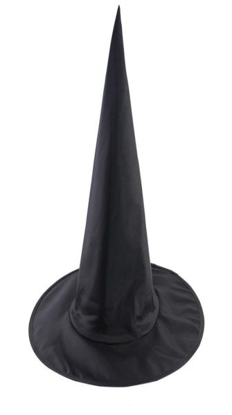 Chapeau de sorcière noir pour femmes et hommes, accessoire de Costume d'Halloween, chapeaux de magicien Cool pour adultes, accessoires de fête, chapeau haut-de-forme magique DBC BH4519689