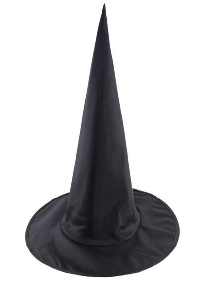 Femmes Hommes Black Witch Hat pour Halloween Costume Accessory Cool Adult Wizard Chapeaux Costume Party Props Magic Top Hat DBC BH7678088