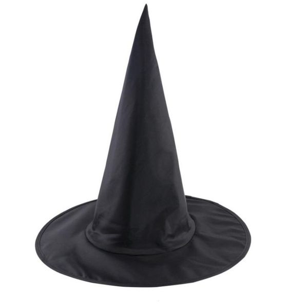 Femmes Hommes Black Witch Hat pour Halloween Costume Accessory Cool Adult Wizard Chapeaux Costume Party Props Magic Top Hat DBC BH7248364