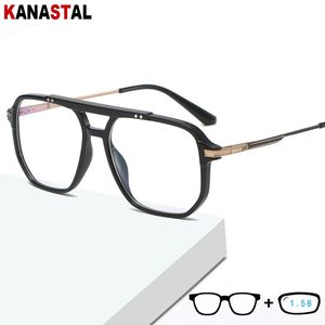 Femmes hommes Blue Light Blocking Prescription Lunettes Lire CR39 LES LENSES OPTIQUES MYOPIE LEURS TR90 CEPOSES MÉTALES Cadre 240313