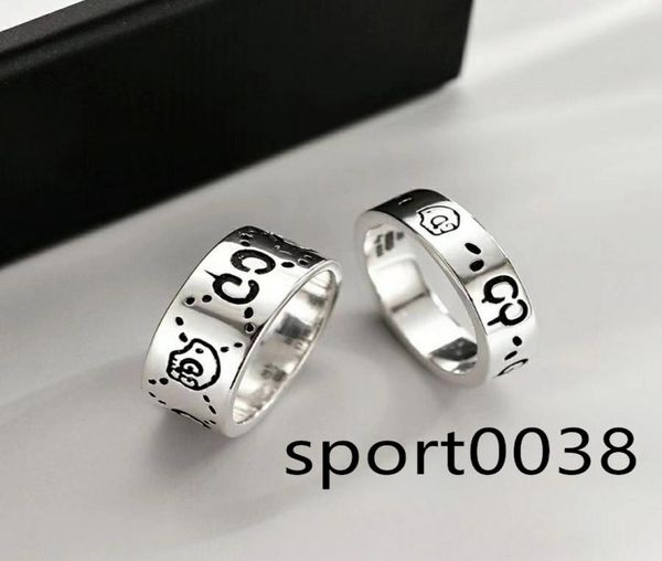 Anillo de calavera fantasma para hombre y mujer, anillos con letras, regalo para pareja de amor, accesorios de joyería de moda, talla estadounidense 5111097440