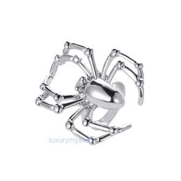 Vrouwen mannen Gothic Spider Open Ring Halloween sieraden vingerringen voor cadeau partij zilver zwart